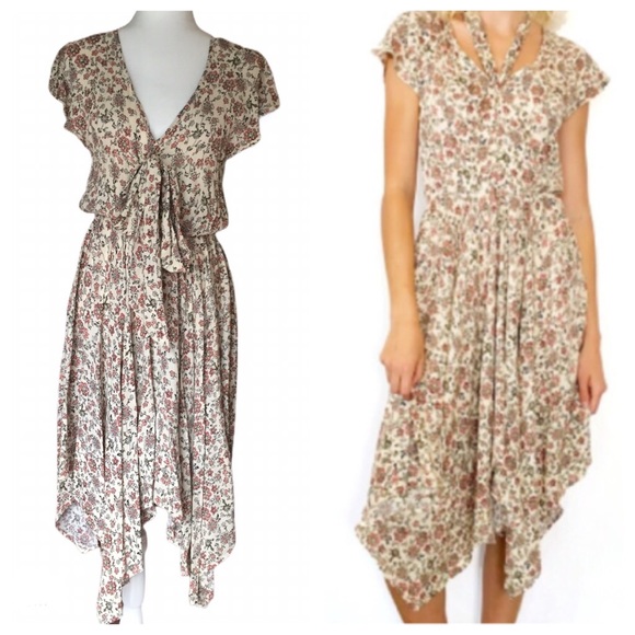 Morrison Grey Dresses & Skirts - Floral Dress Size Small Morisson Grey